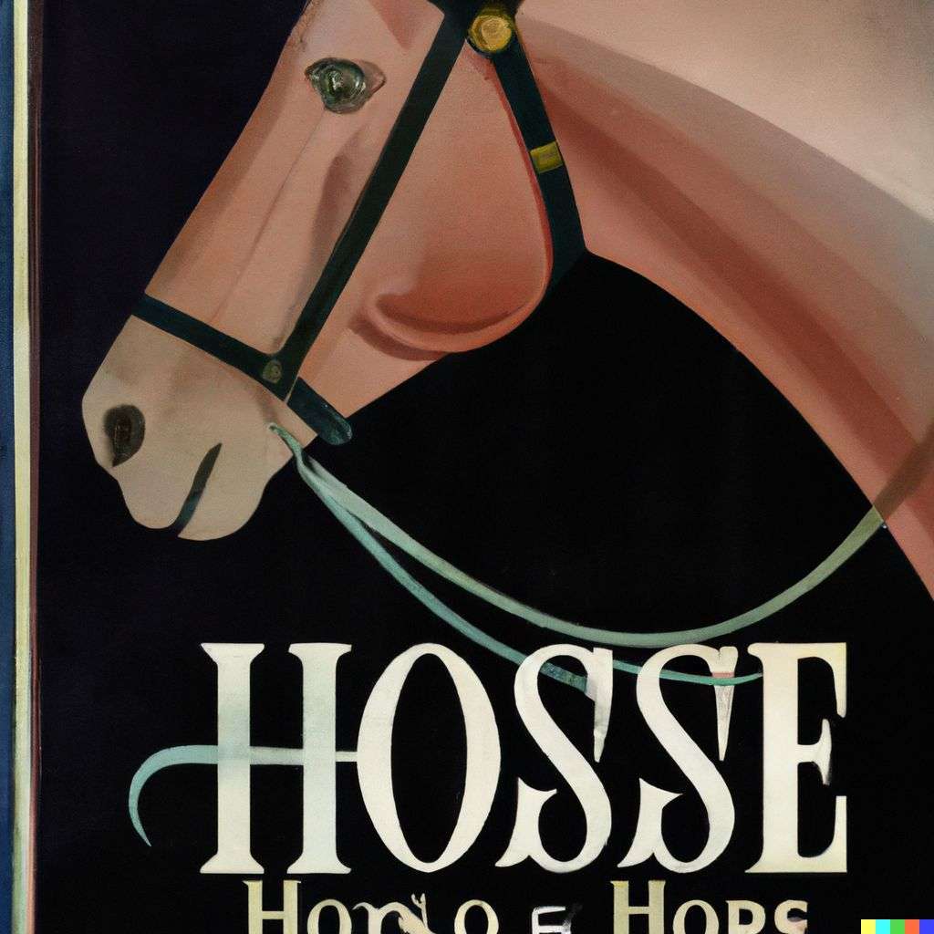 a horse, movie poster from the '20s